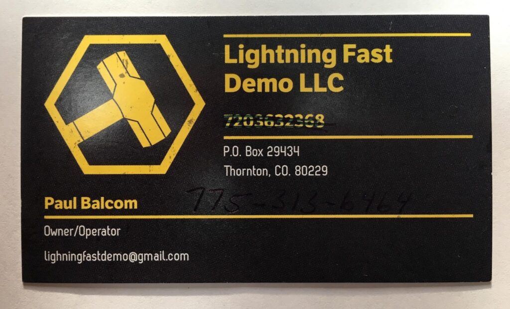 Lightning Fast Demo LLC